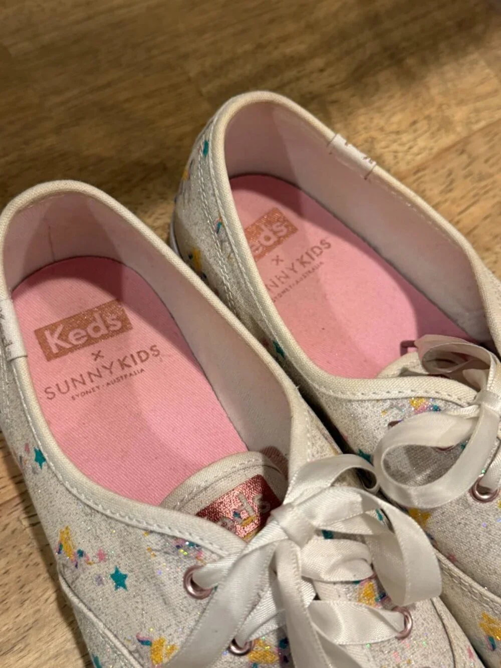 Keds x Sunnylife Champion Floral Print Sneakers White Pink Size 6